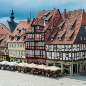 Außenansicht Hotel Theopano in der historischen Altstadt von Quedlinburg